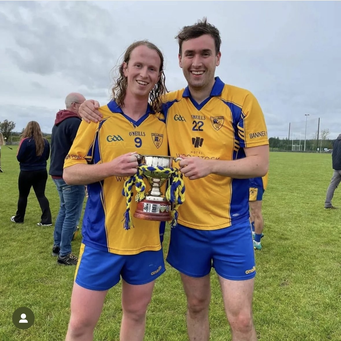 Ollie Gleeson and Aaron Donegan winning the Junior C