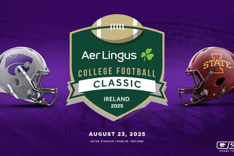 K State vs Iwoa State Football Ireland 2025 poster