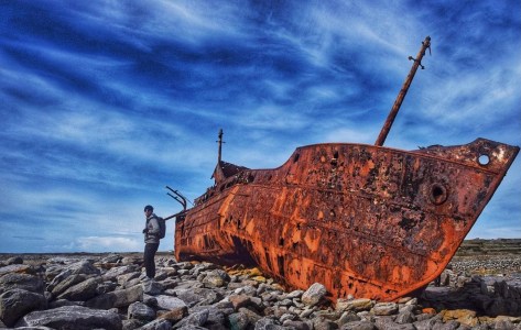 Boat on Inis Oirr